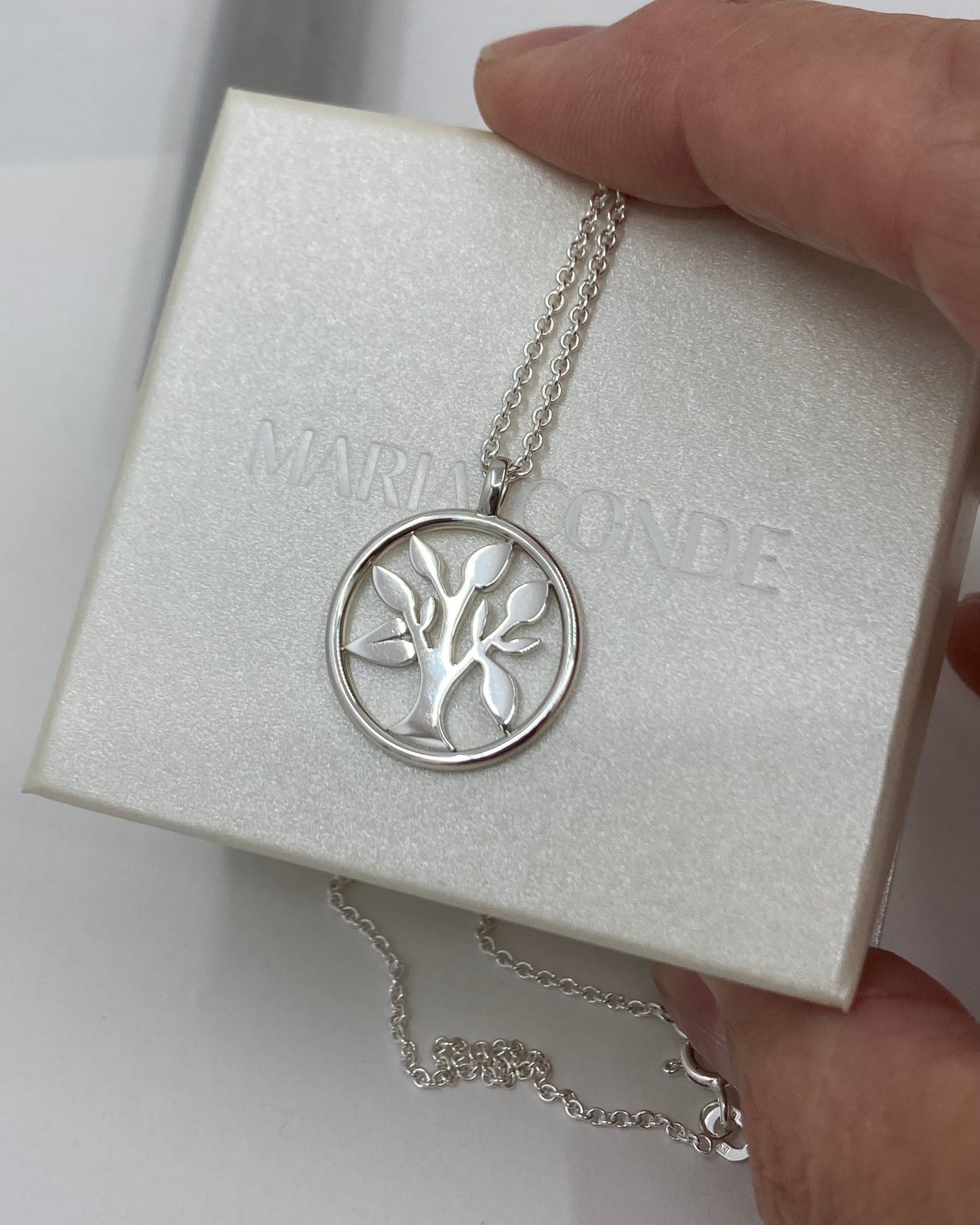 Livets Träd silver med kedja