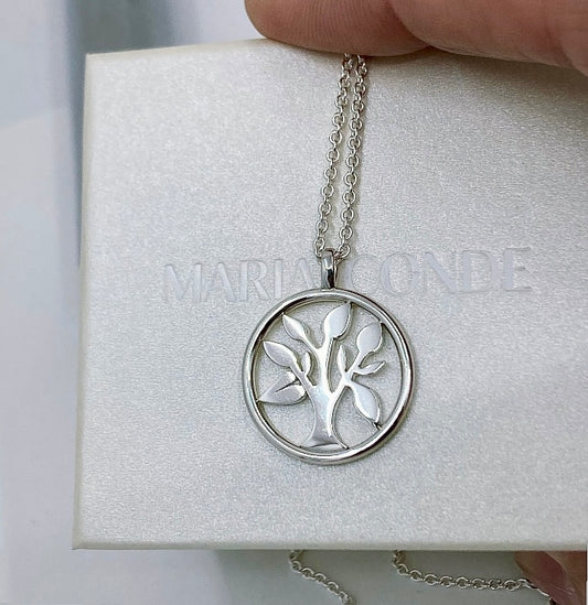 Livets Träd silver med kedja